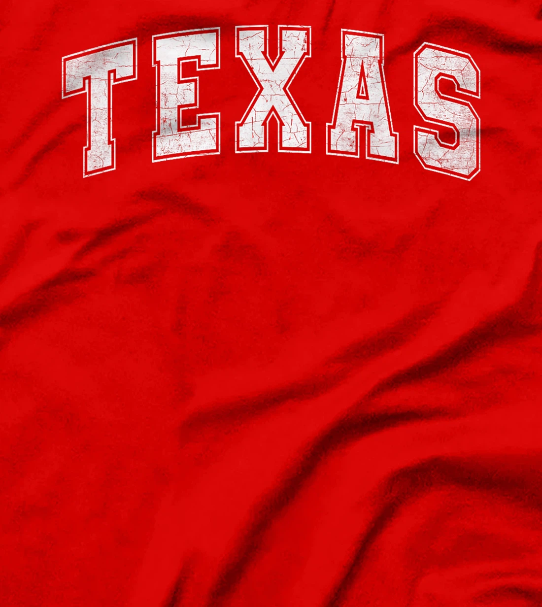Texas State Retro White Varsity Vintage Text T-Shirt