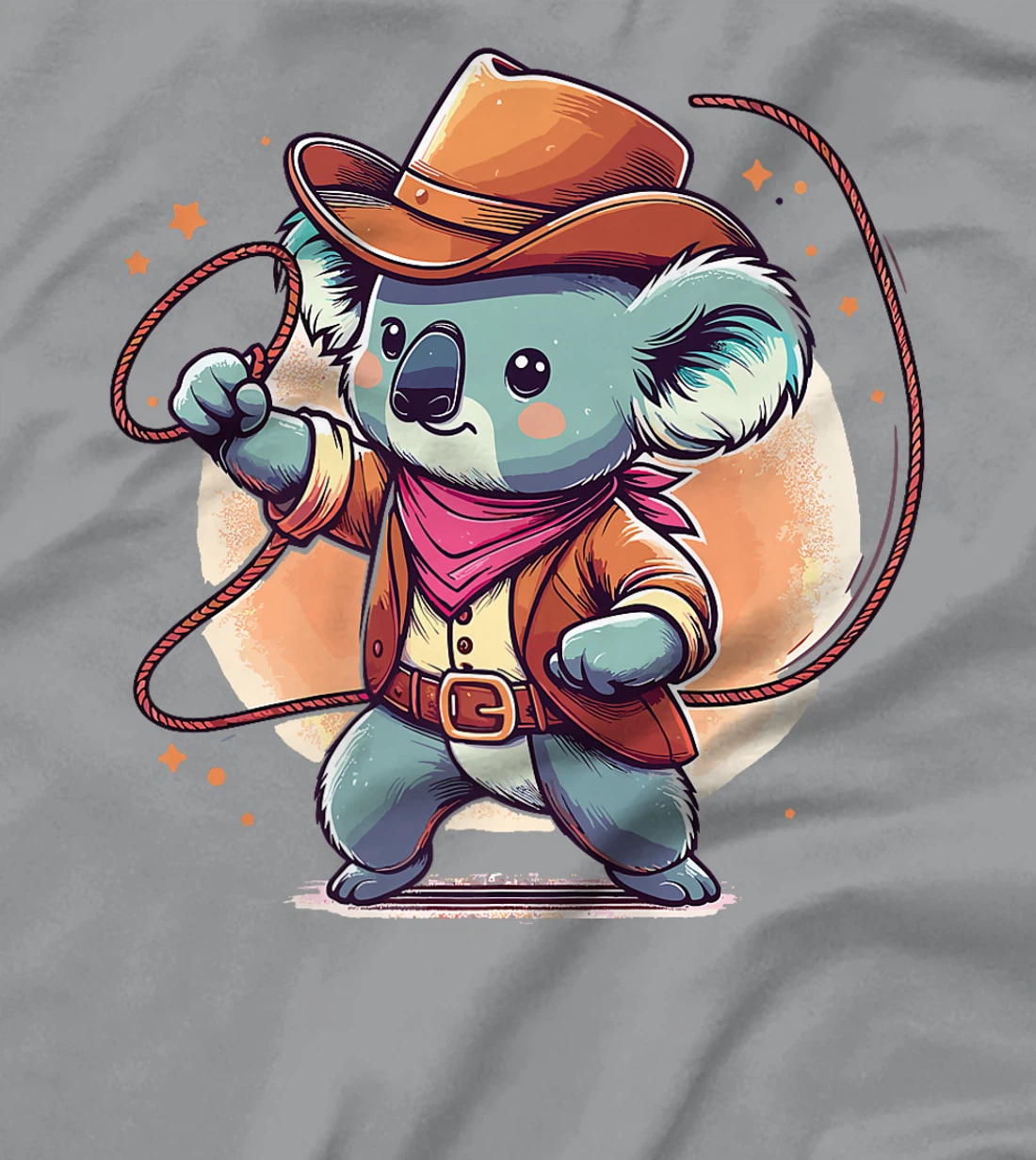Western Rodeo Cowboy Hat Koala Texas Animals Premium T-Shirt