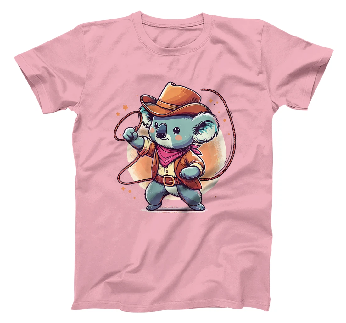Womens Western Rodeo Cowboy Hat Koala Texas Animals T-Shirt