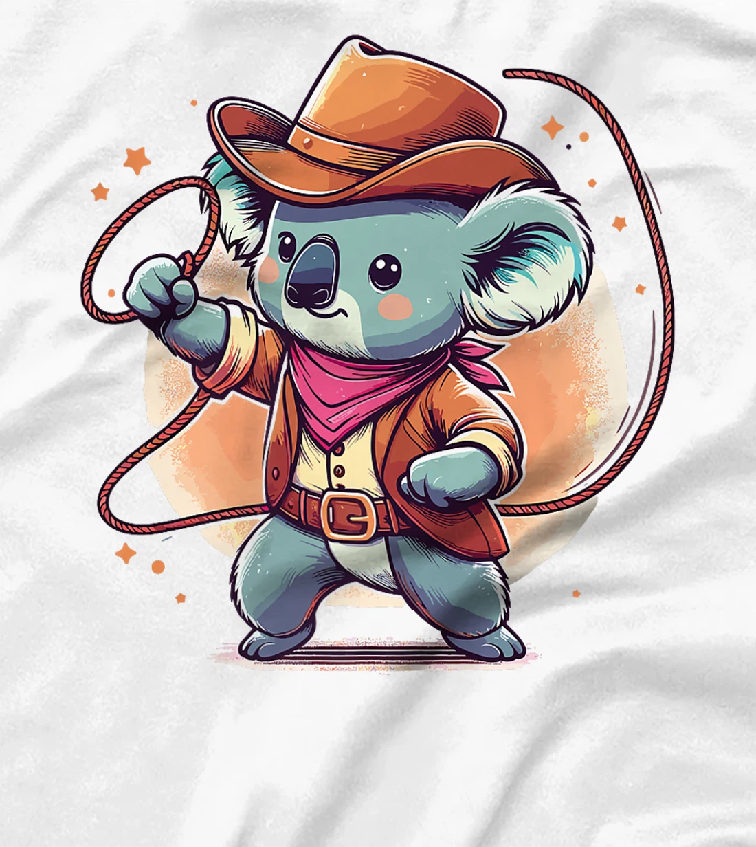 Western Rodeo Cowboy Hat Koala Texas Animals Premium T-Shirt