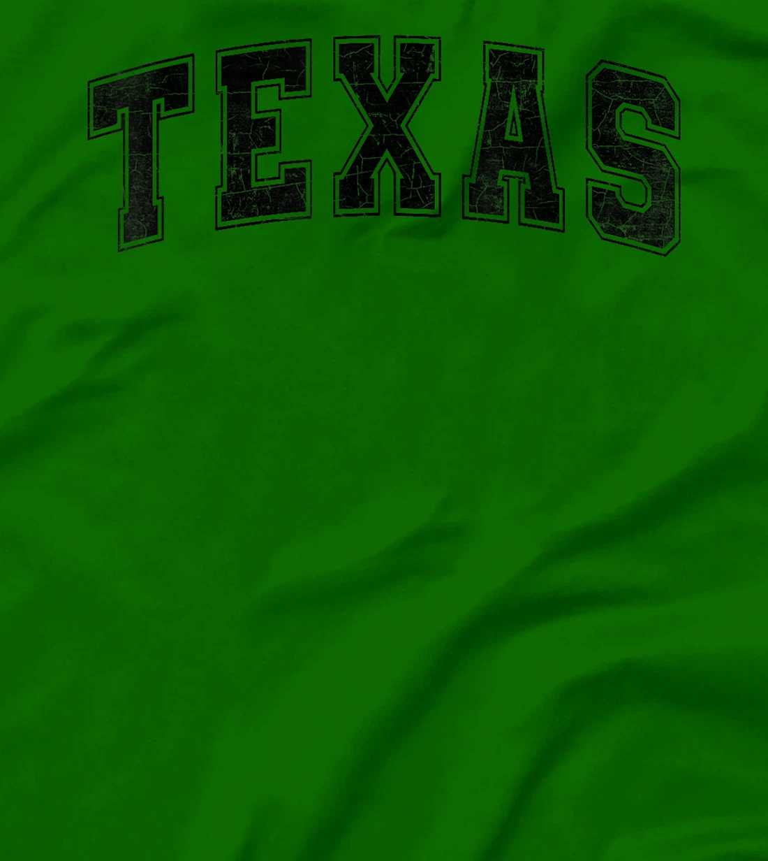 Texas State Retro Black Varsity Vintage Text T-Shirt