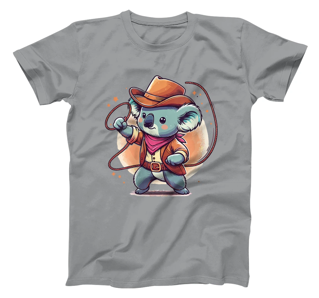 Womens Western Rodeo Cowboy Hat Koala Texas Animals T-Shirt