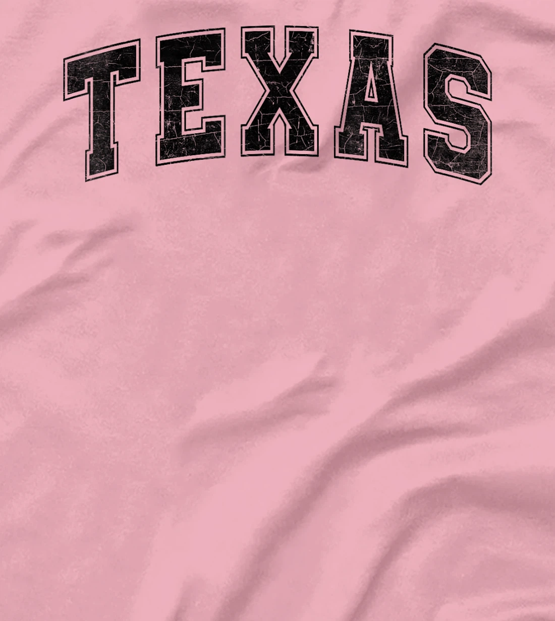 Texas State Retro Black Varsity Vintage Text T-Shirt