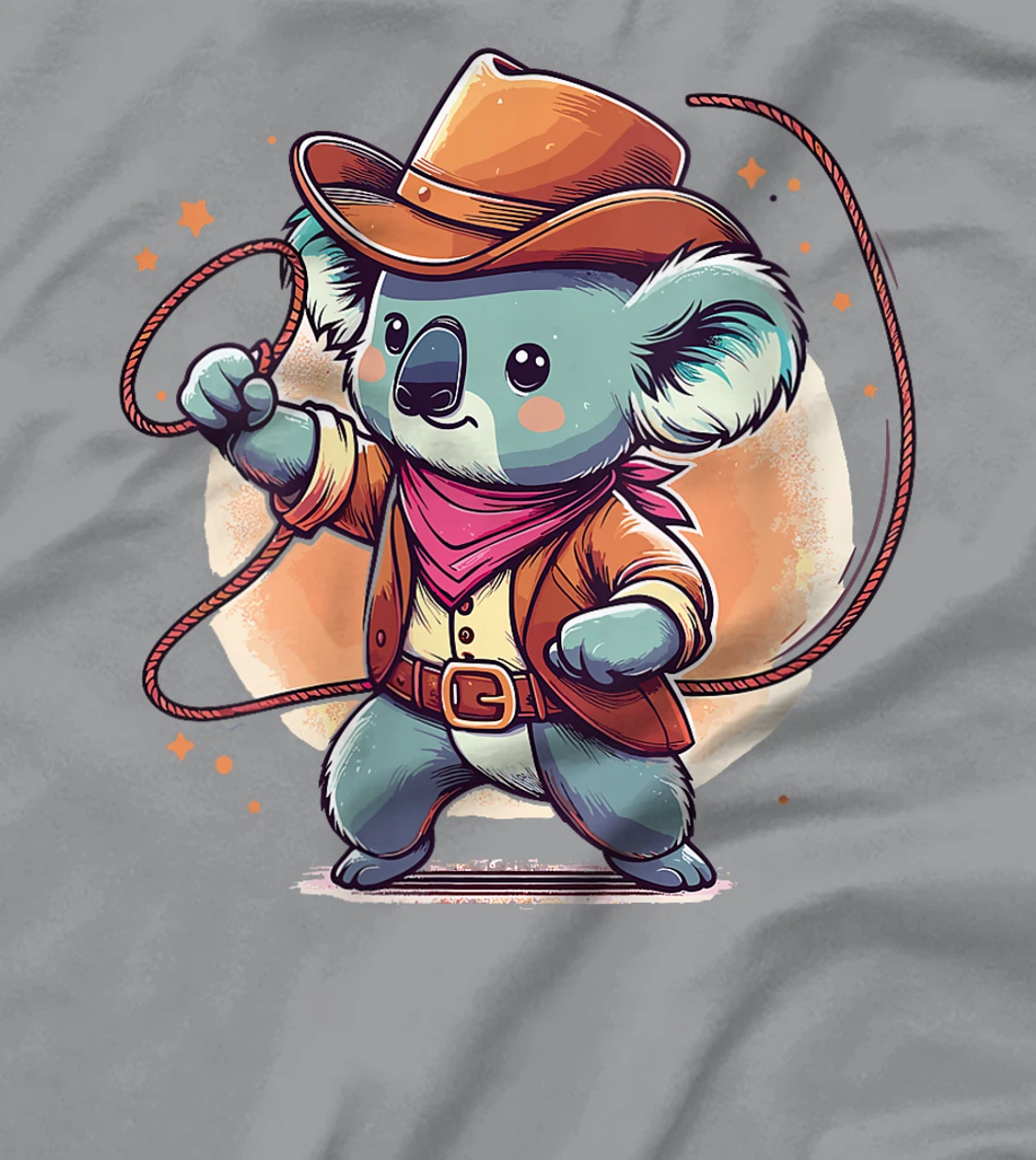 Womens Western Rodeo Cowboy Hat Koala Texas Animals T-Shirt