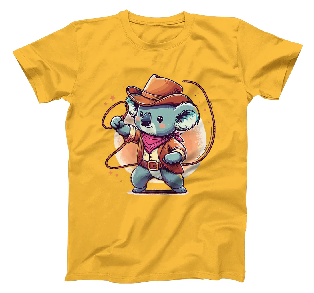Western Rodeo Cowboy Hat Koala Texas Animals Premium T-Shirt