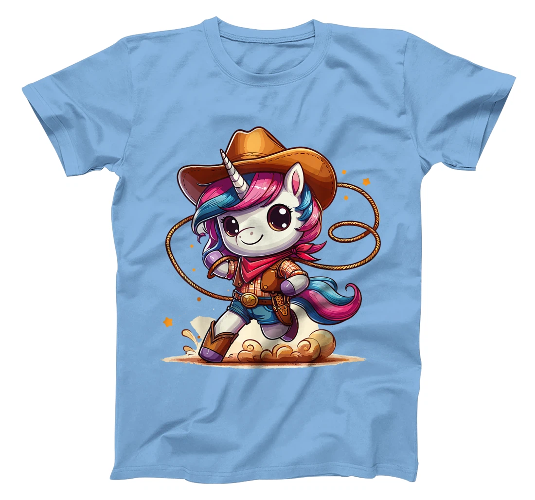 Western Rodeo Cowboy Hat Unicorn Texas Animals T-Shirt
