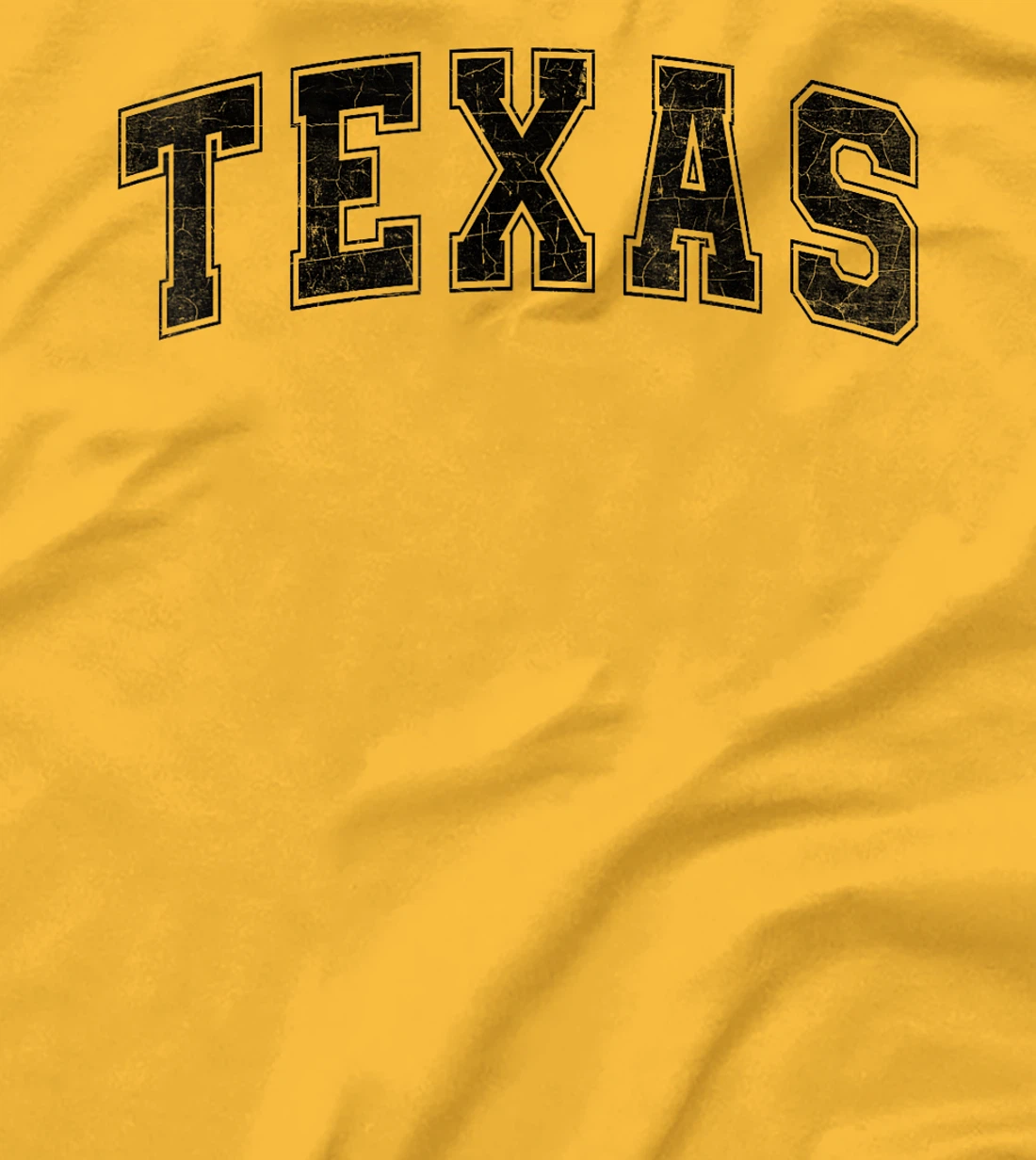 Texas State Retro Black Varsity Vintage Text T-Shirt