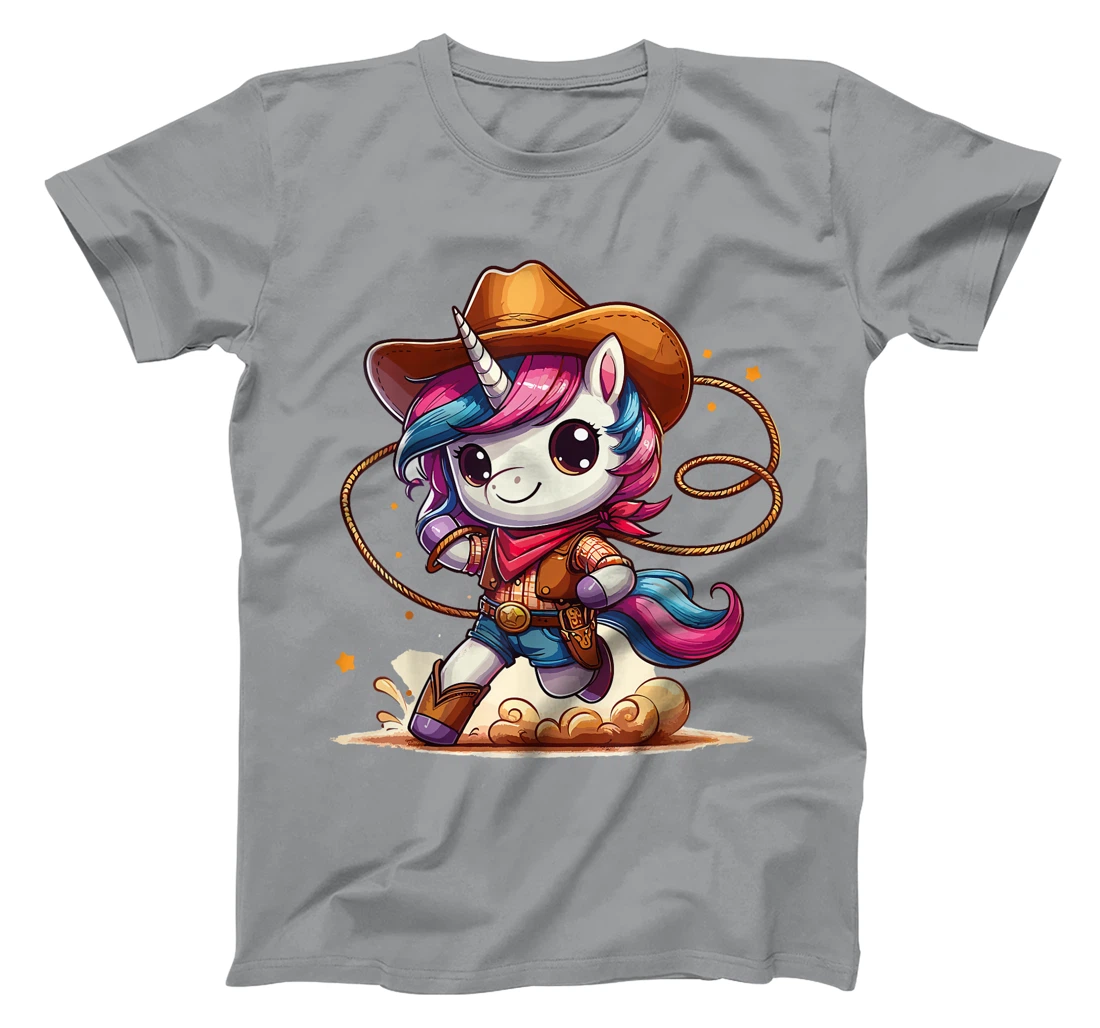 Western Rodeo Cowboy Hat Unicorn Texas Animals T-Shirt