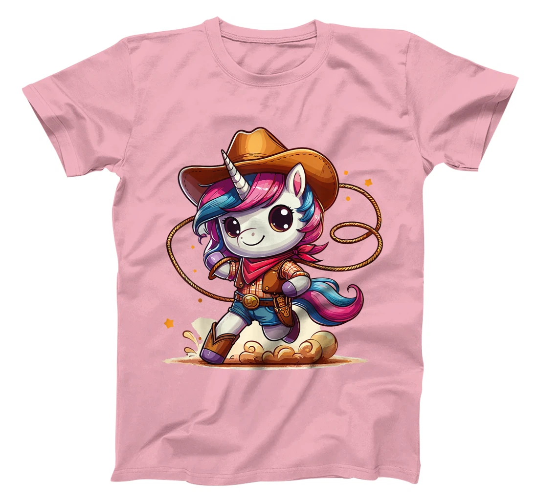 Western Rodeo Cowboy Hat Unicorn Texas Animals T-Shirt