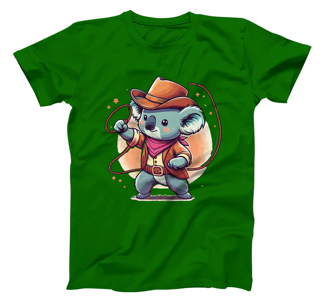 Western Rodeo Cowboy Hat Koala Texas Animals Premium T-Shirt