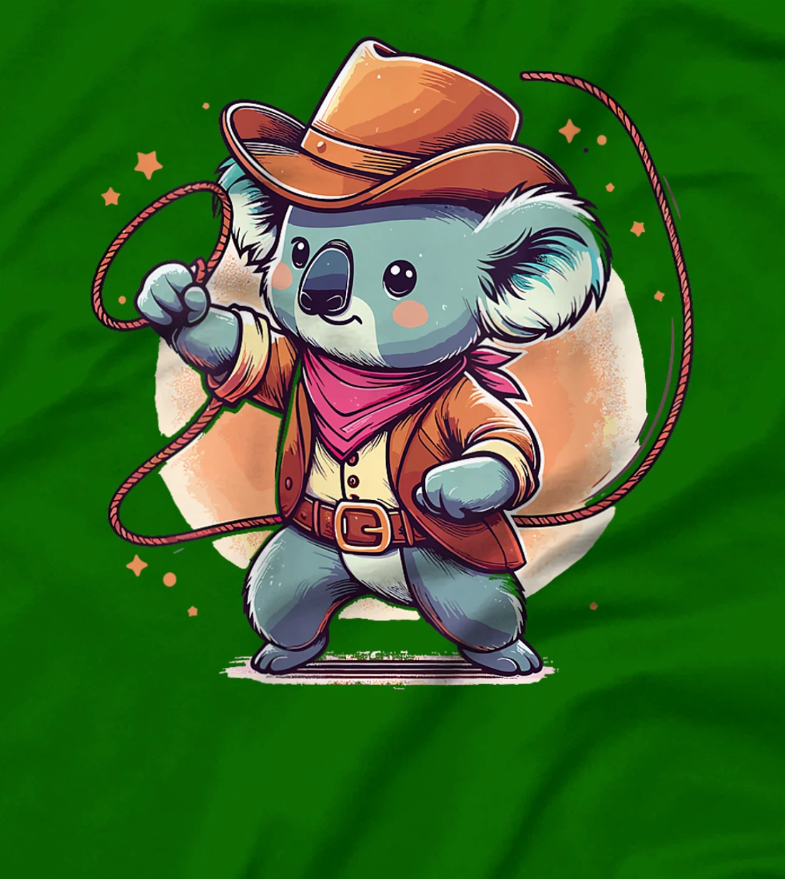 Womens Western Rodeo Cowboy Hat Koala Texas Animals T-Shirt