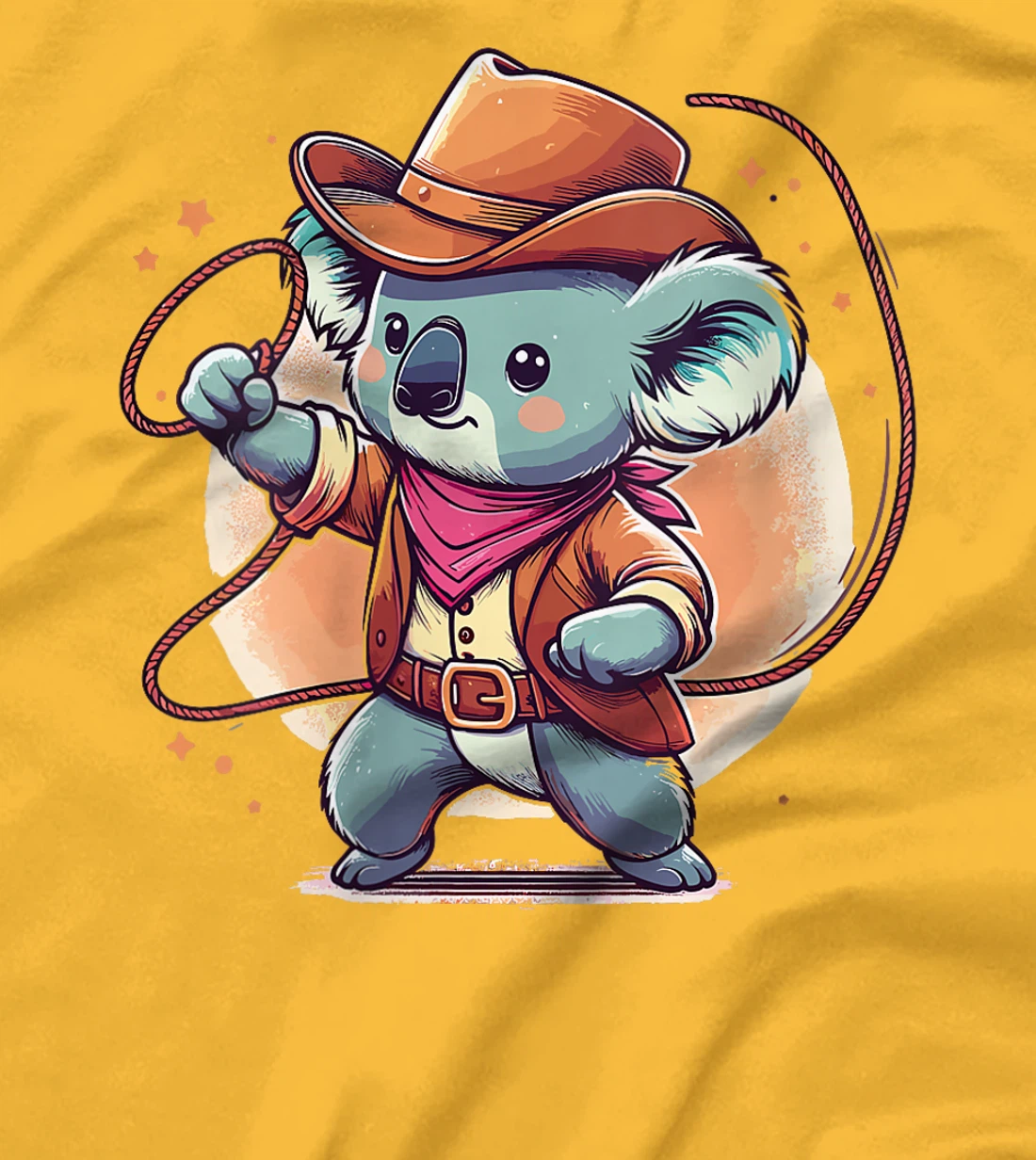 Womens Western Rodeo Cowboy Hat Koala Texas Animals T-Shirt