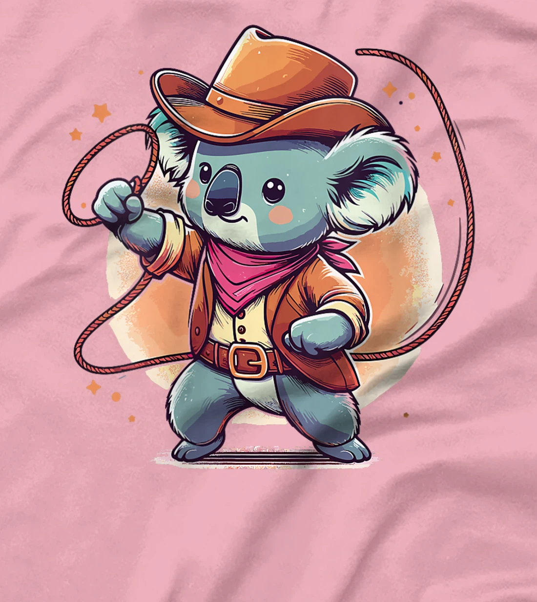 Womens Western Rodeo Cowboy Hat Koala Texas Animals T-Shirt