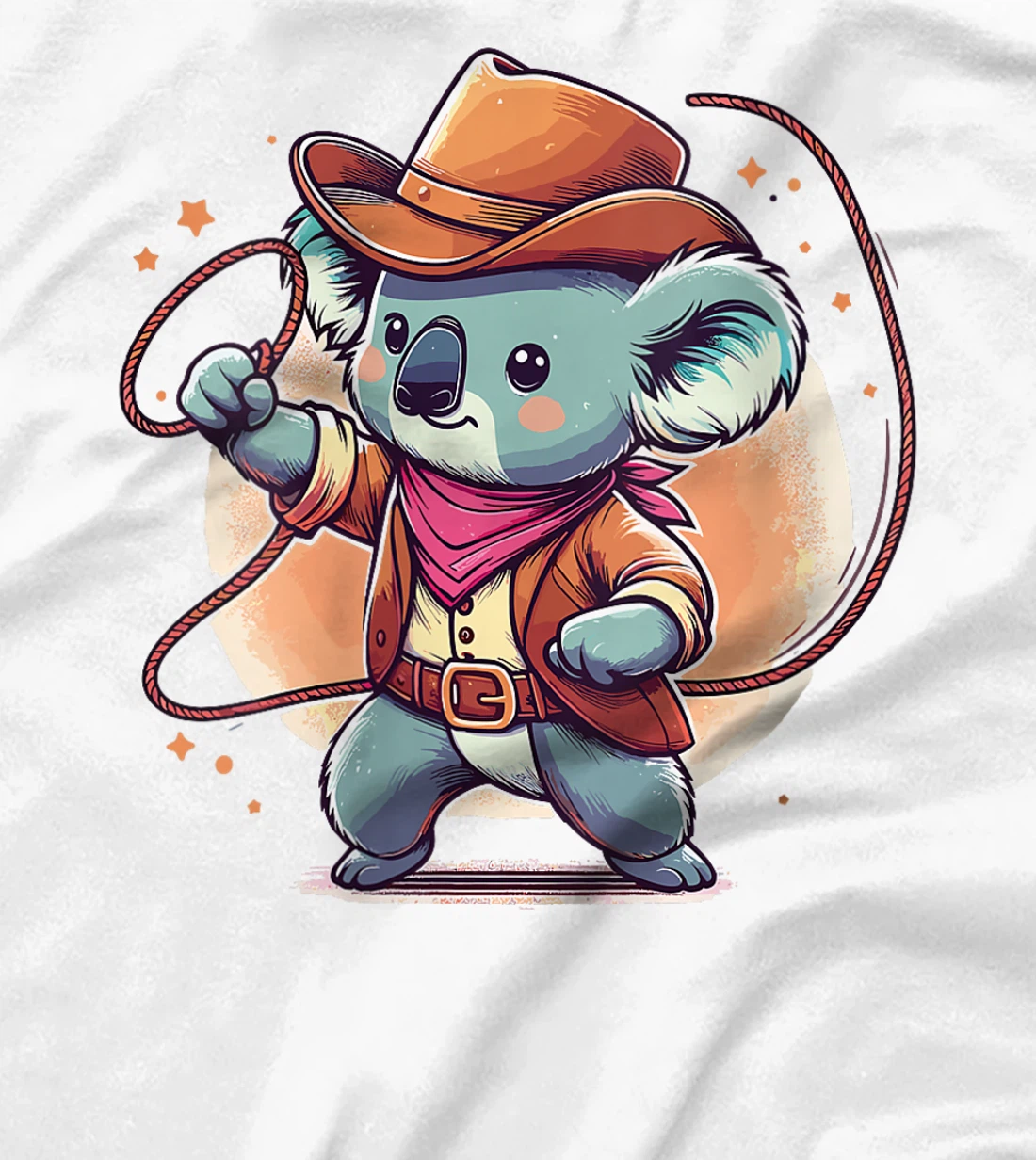 Womens Western Rodeo Cowboy Hat Koala Texas Animals T-Shirt