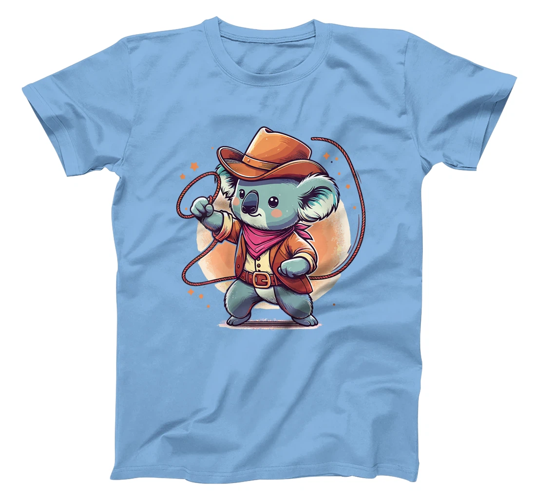 Womens Western Rodeo Cowboy Hat Koala Texas Animals T-Shirt