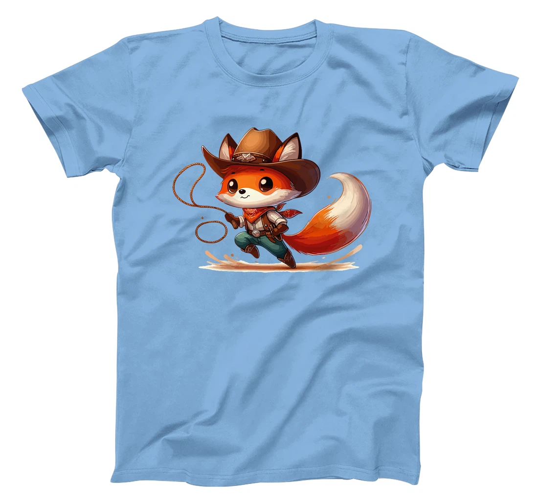 Western Rodeo Cowboy Hat Fox Texas Animals Premium T-Shirt