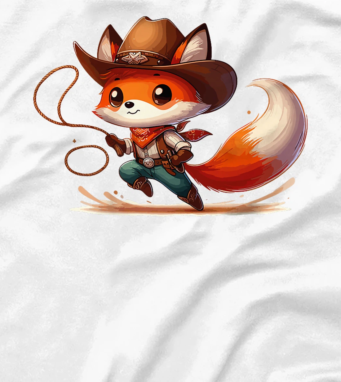 Western Rodeo Cowboy Hat Fox Texas Animals Premium T-Shirt