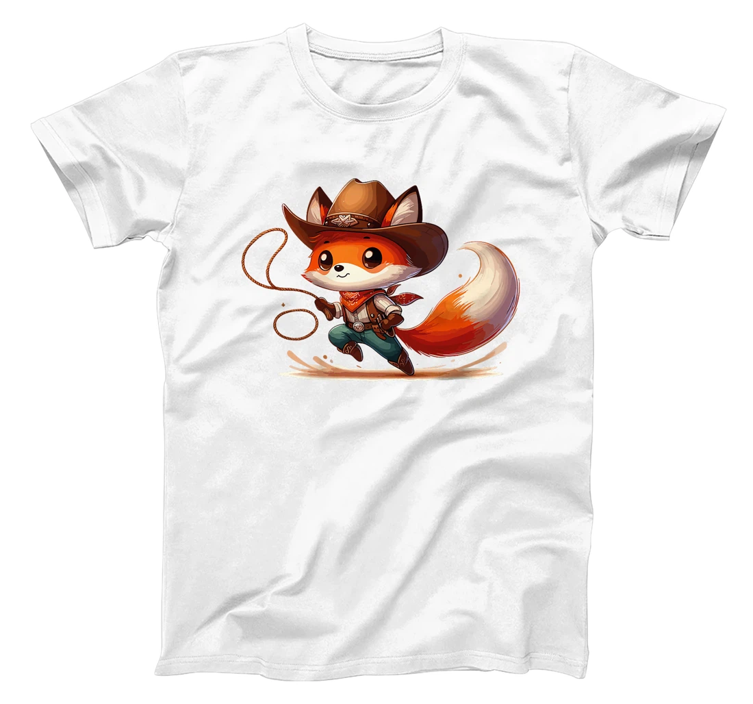 Western Rodeo Cowboy Hat Fox Texas Animals Premium T-Shirt