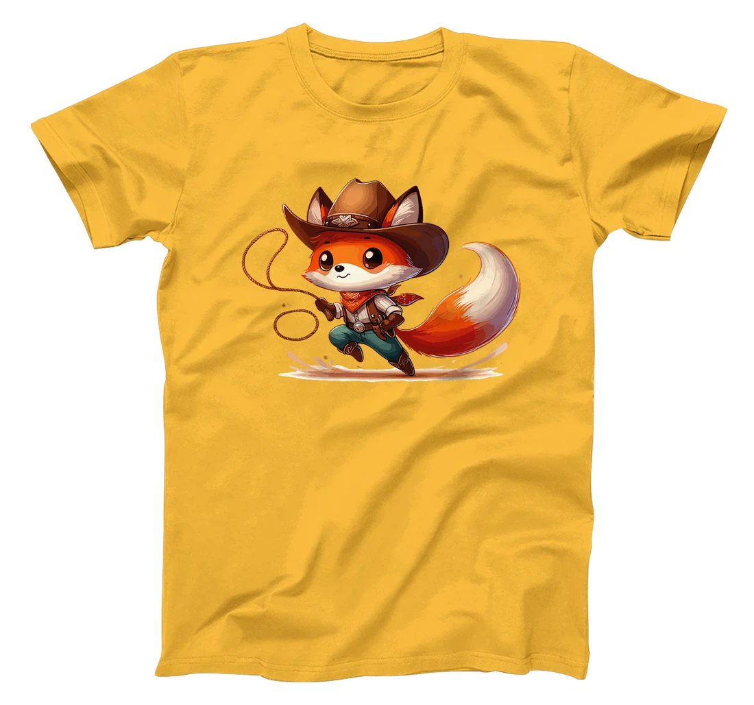 Western Rodeo Cowboy Hat Fox Texas Animals Premium T-Shirt