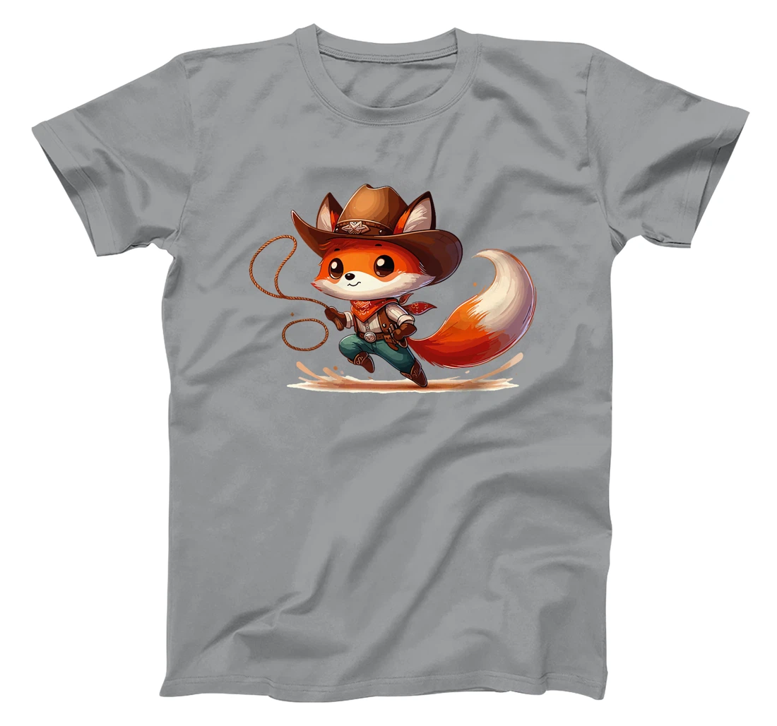 Western Rodeo Cowboy Hat Fox Texas Animals Premium T-Shirt