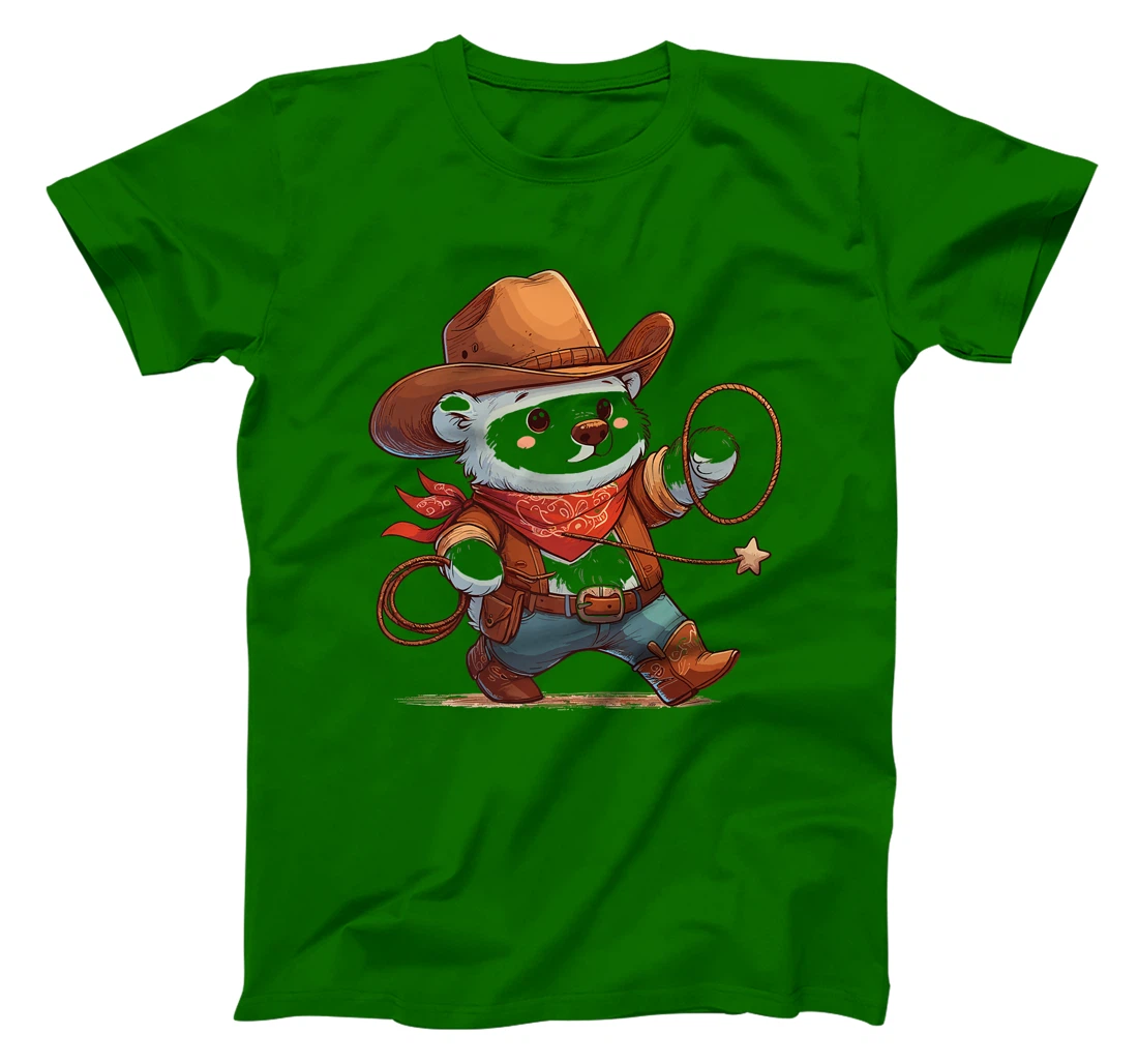 Western Rodeo Cowboy Hat Polar Bear Texas Animals Premium T-Shirt