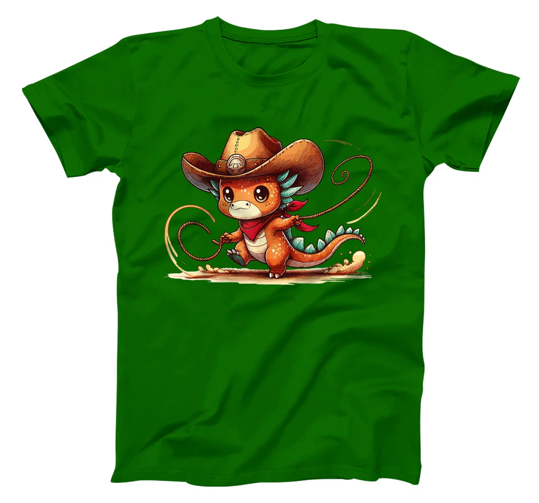 Western Rodeo Cowboy Hat Dragon Texas Animals T-Shirt