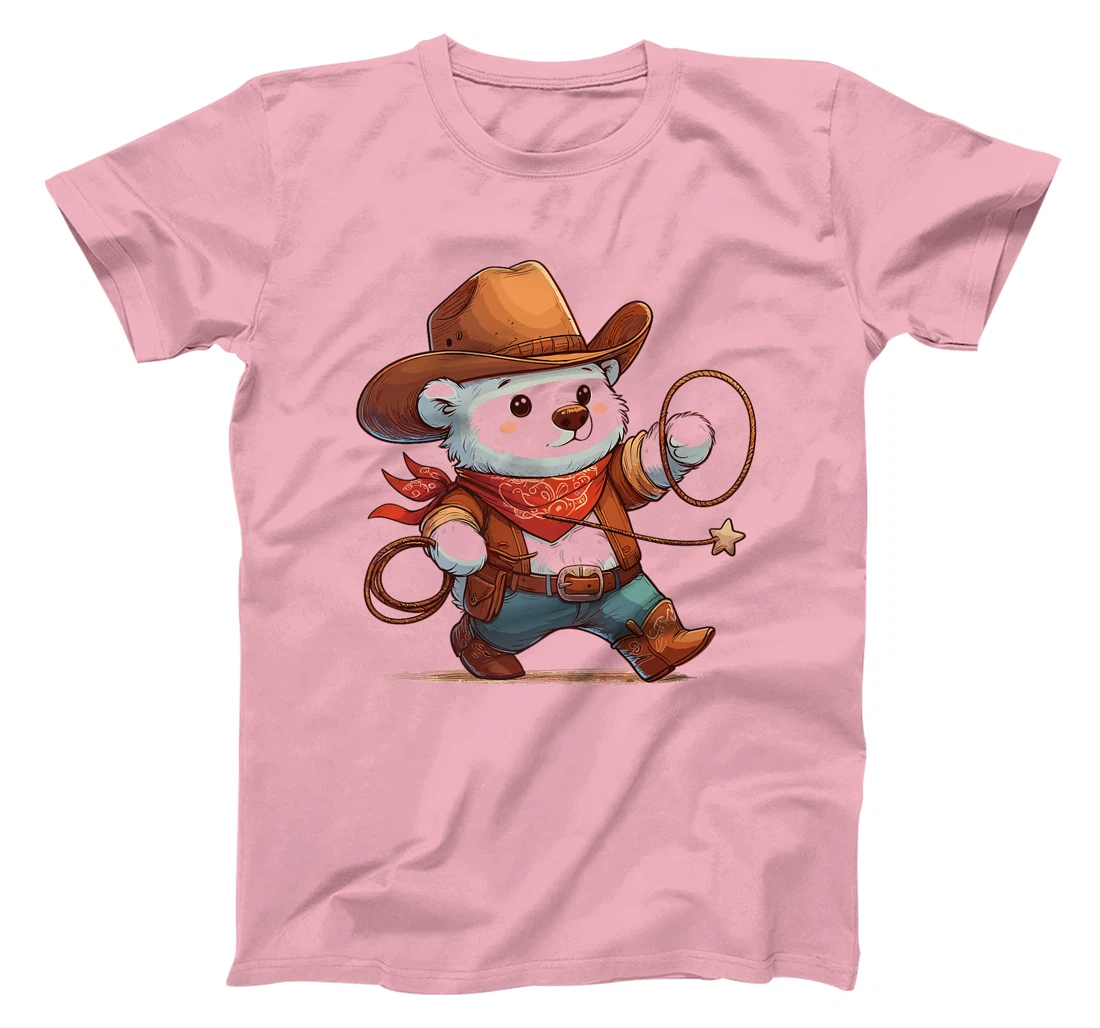 Western Rodeo Cowboy Hat Polar Bear Texas Animals Premium T-Shirt