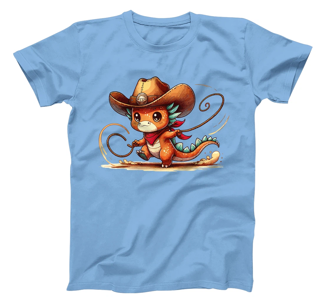 Western Rodeo Cowboy Hat Dragon Texas Animals T-Shirt