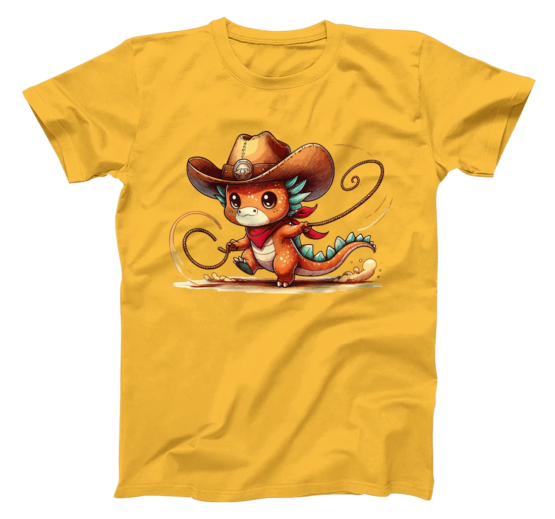 Western Rodeo Cowboy Hat Dragon Texas Animals T-Shirt