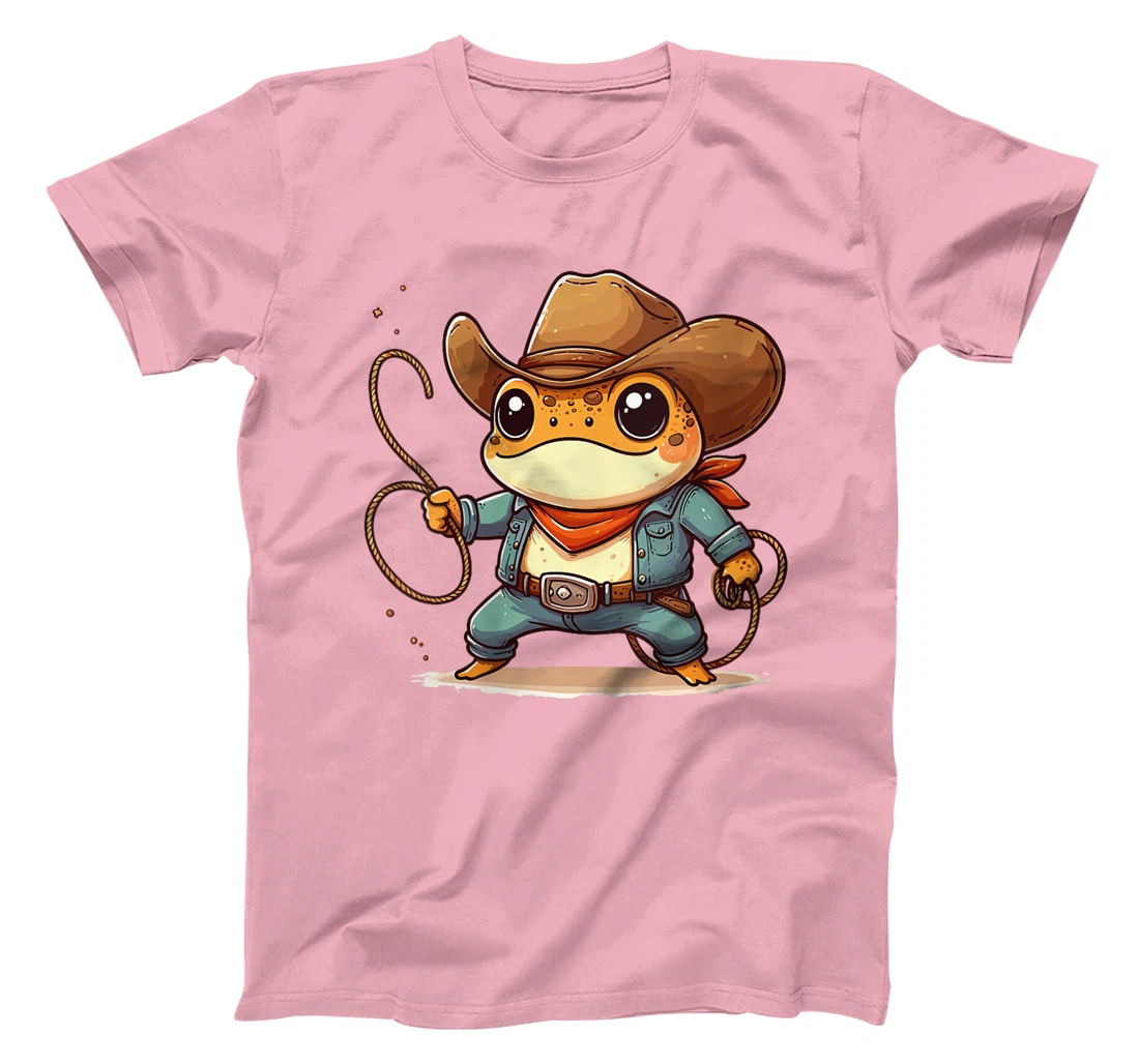 Womens Western Rodeo Cowboy Hat Frog Toad Texas Animals T-Shirt