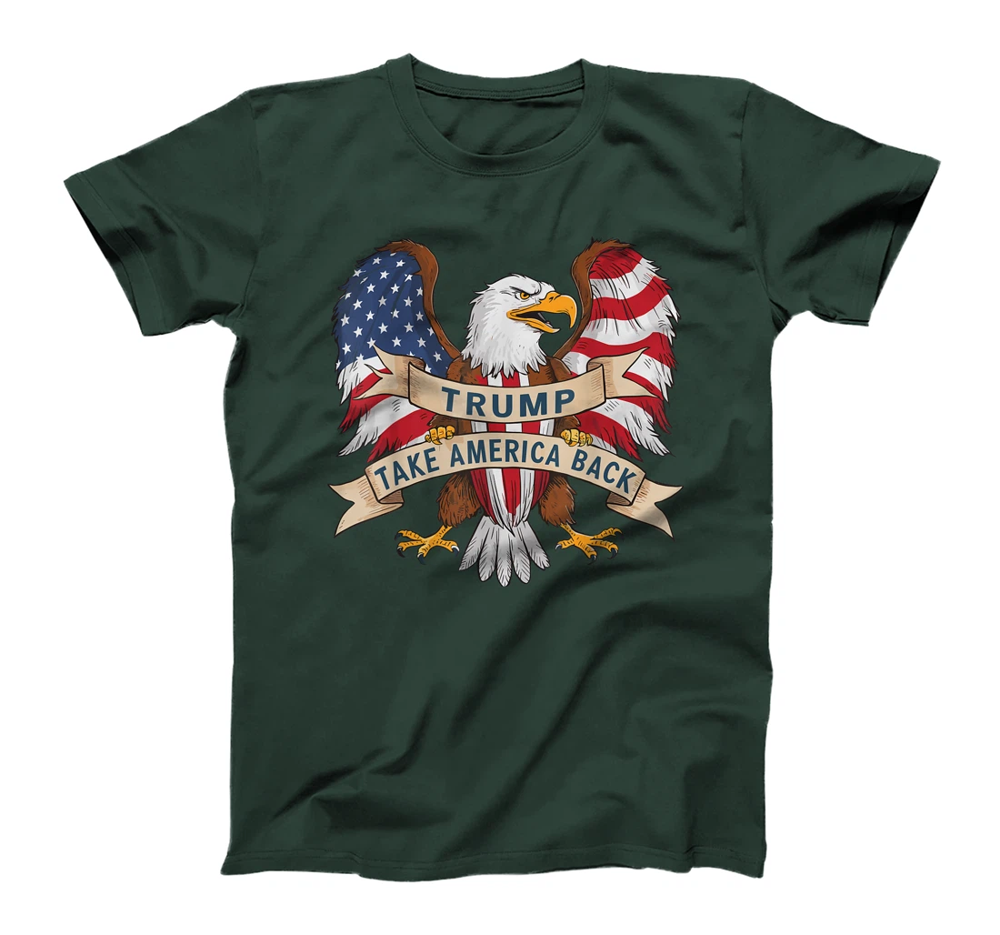 Trump 2024 Flag Take America Back Men Women Donald Trump T-Shirt