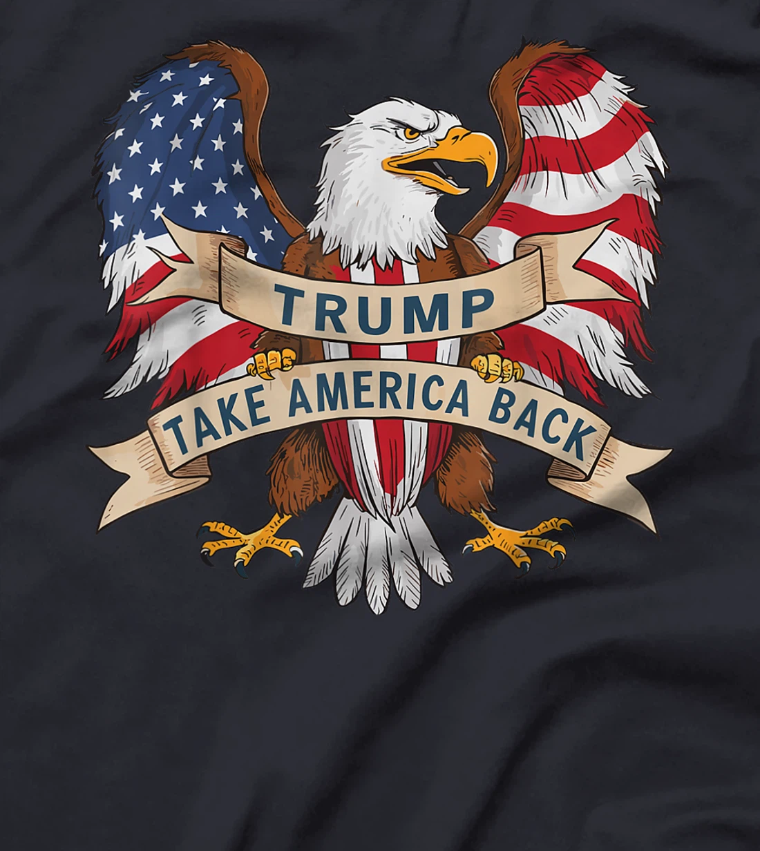 Trump 2024 Flag Take America Back Men Women Donald Trump T-Shirt