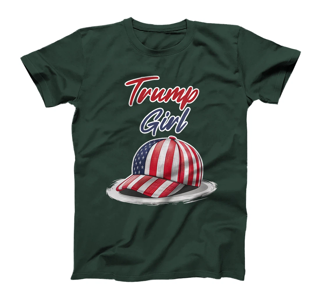 Womens Funny Trump Election, Trump Girl Cap Hat Women T-Shirt