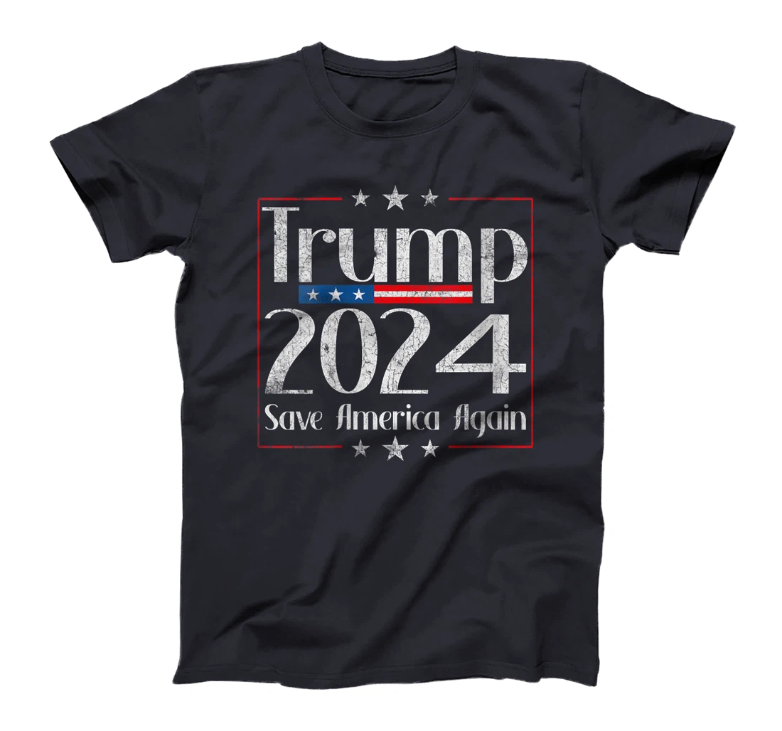 Womens Trump 2024 Shirt Save America Shirt Save America Again Trump T-Shirt