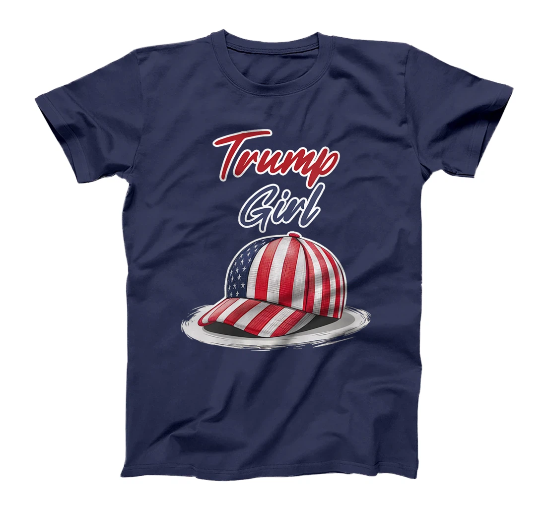 Womens Funny Trump Election, Trump Girl Cap Hat Women T-Shirt