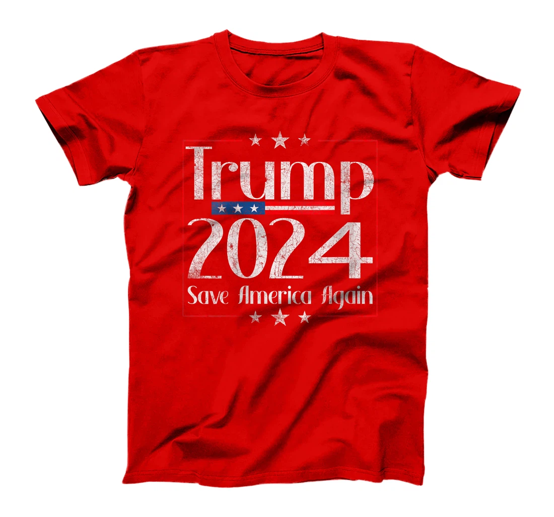 Womens Trump 2024 Shirt Save America Shirt Save America Again Trump T-Shirt