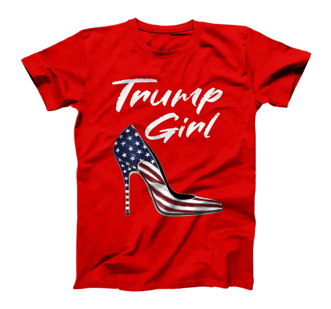Womens Funny Trump Election, Trump Girl Heel Shoe T-Shirt