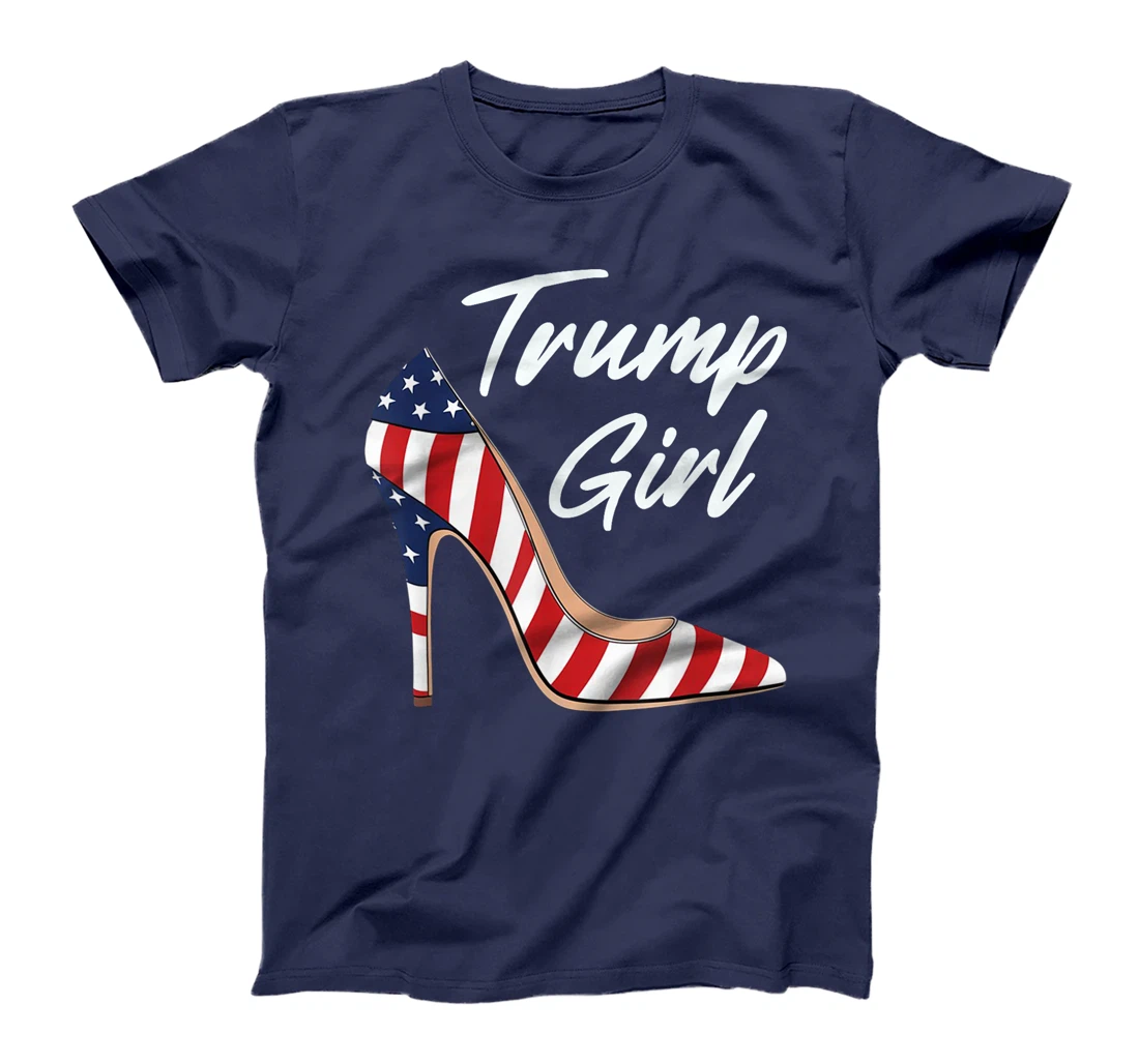 Womens Funny Trump Election, Trump Girl Heel Shoe T-Shirt