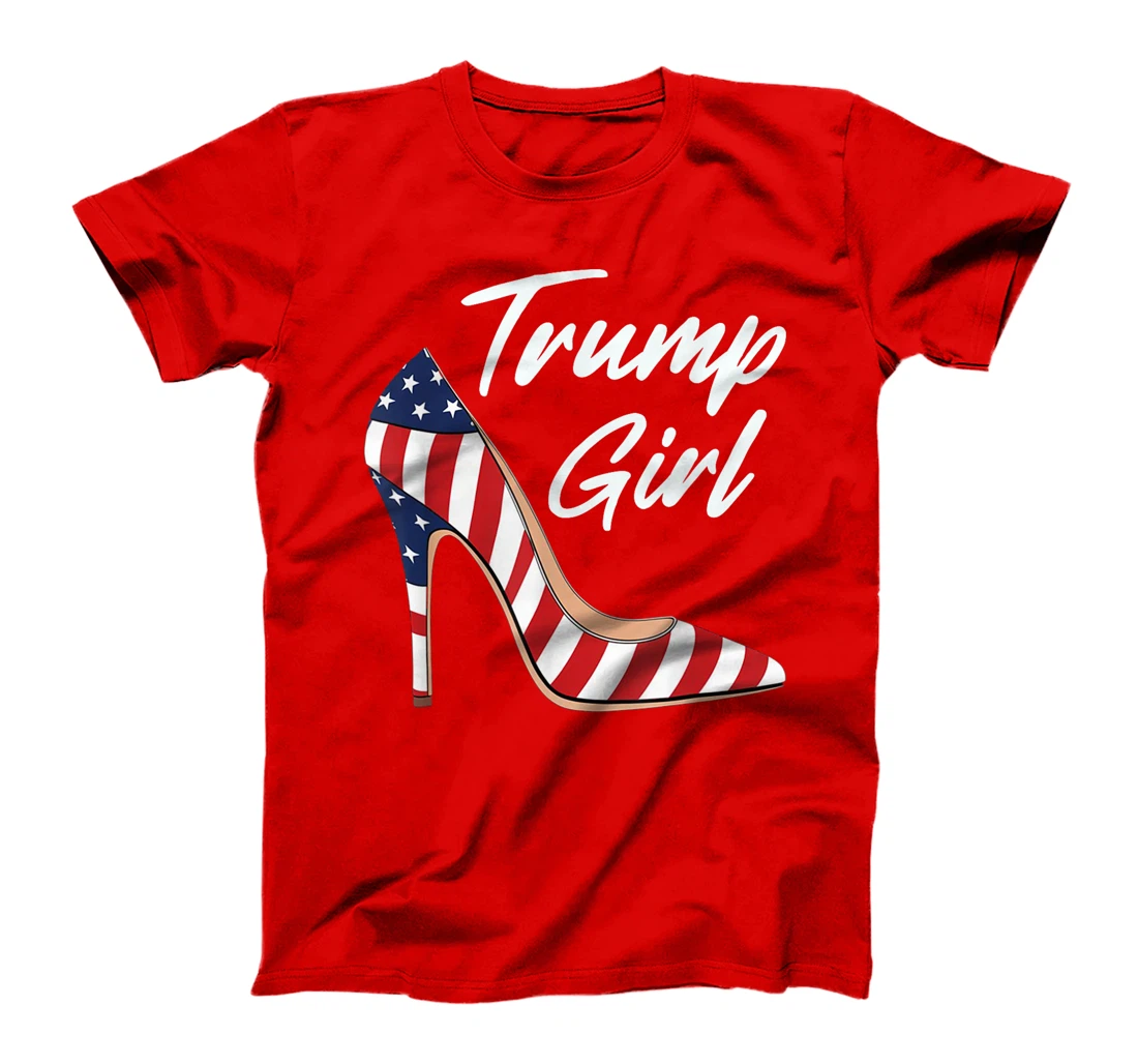 Womens Funny Trump Election, Trump Girl Heel Shoe T-Shirt