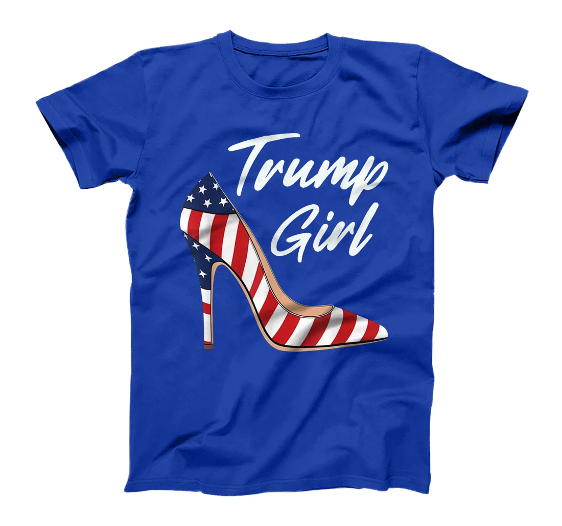 Womens Funny Trump Election, Trump Girl Heel Shoe T-Shirt