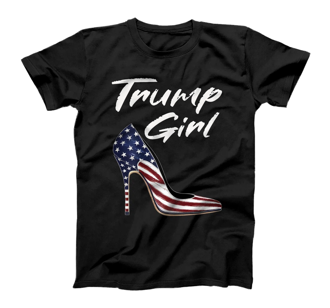 Womens Funny Trump Election, Trump Girl Heel Shoe T-Shirt