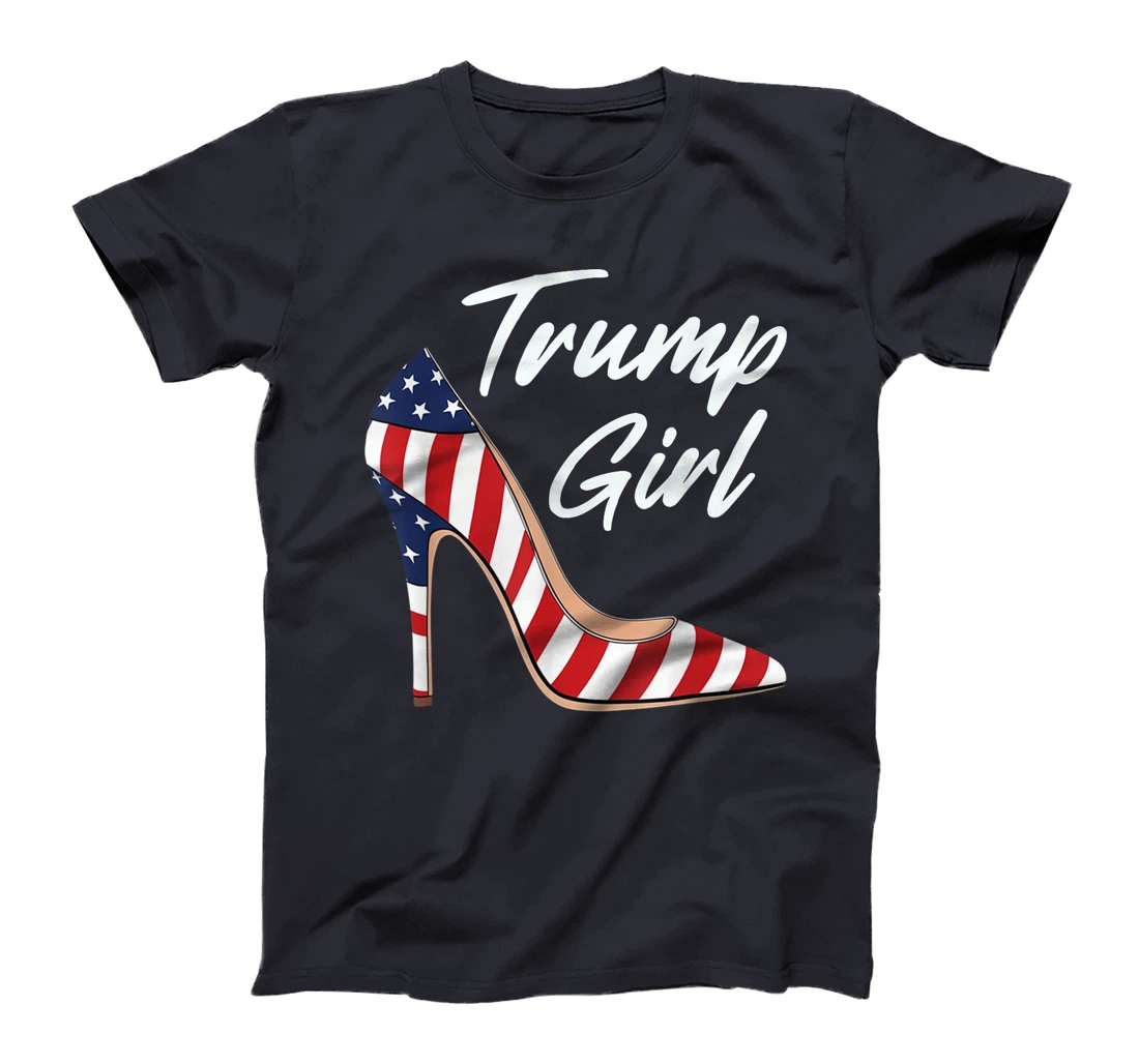 Womens Funny Trump Election, Trump Girl Heel Shoe T-Shirt