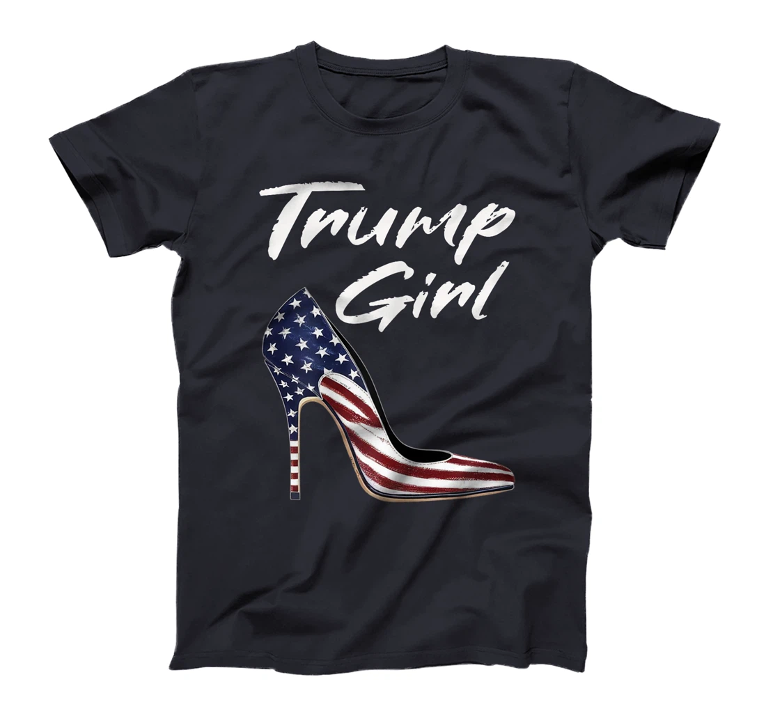 Womens Funny Trump Election, Trump Girl Heel Shoe T-Shirt