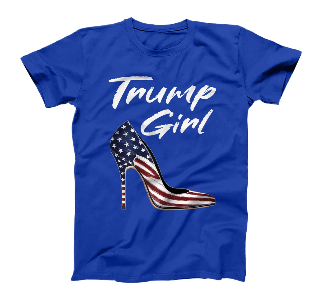Womens Funny Trump Election, Trump Girl Heel Shoe T-Shirt