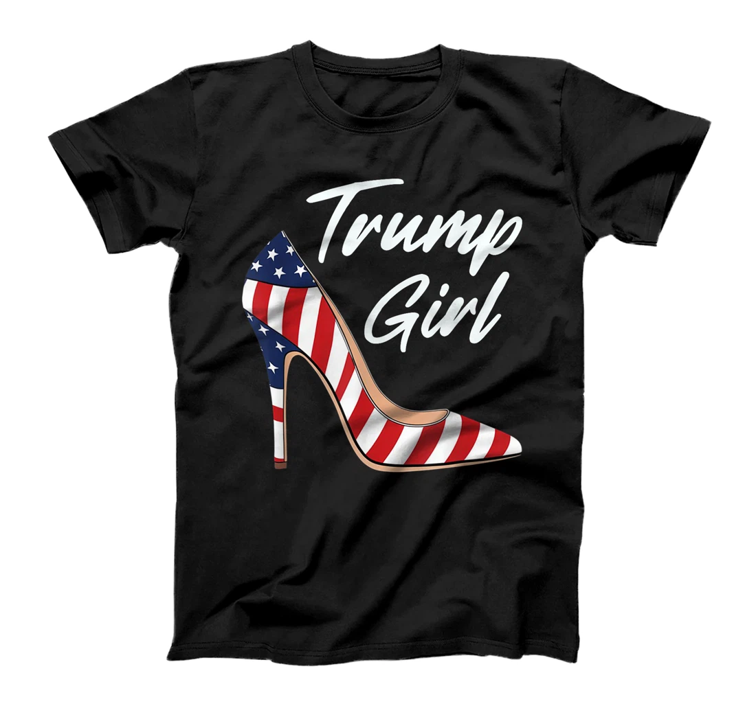 Womens Funny Trump Election, Trump Girl Heel Shoe T-Shirt