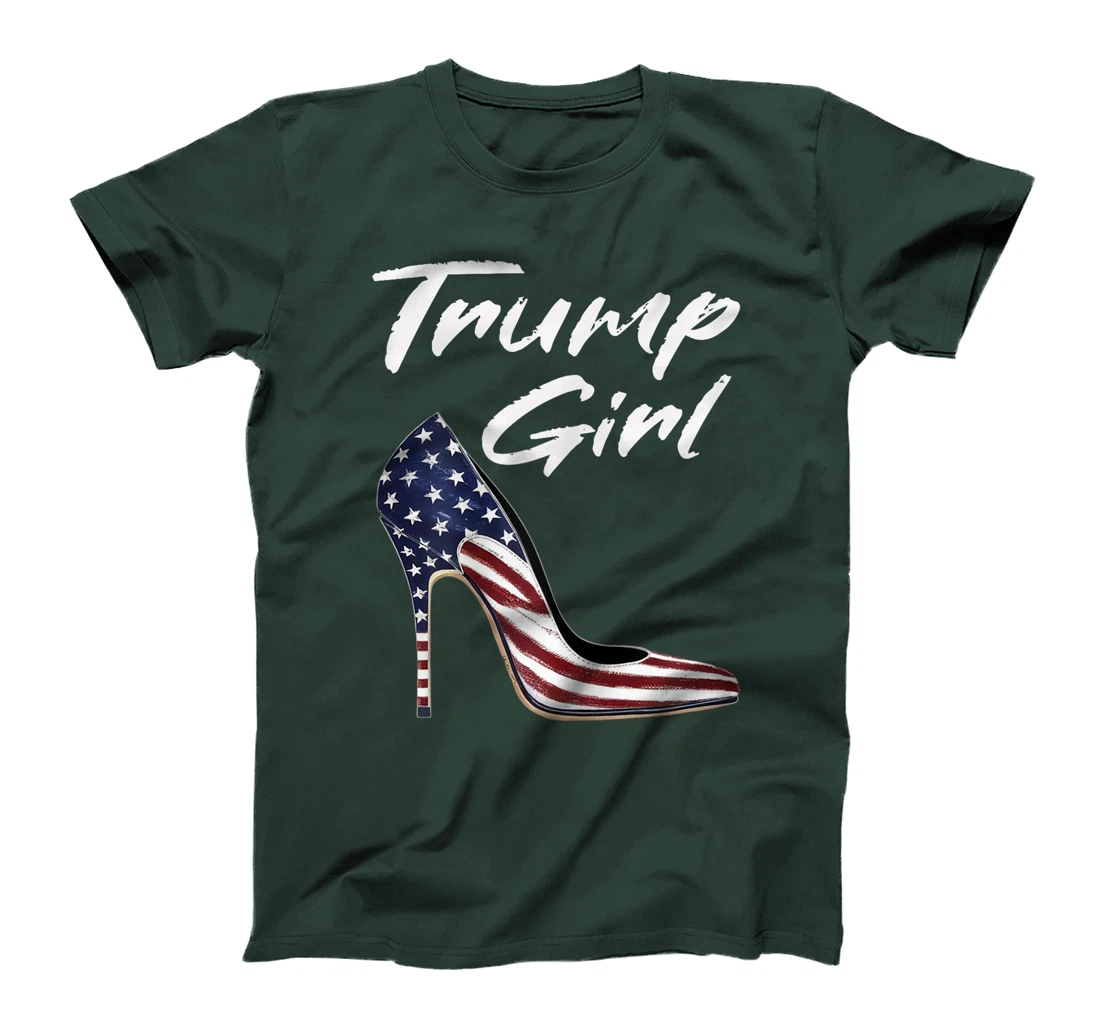 Womens Funny Trump Election, Trump Girl Heel Shoe T-Shirt