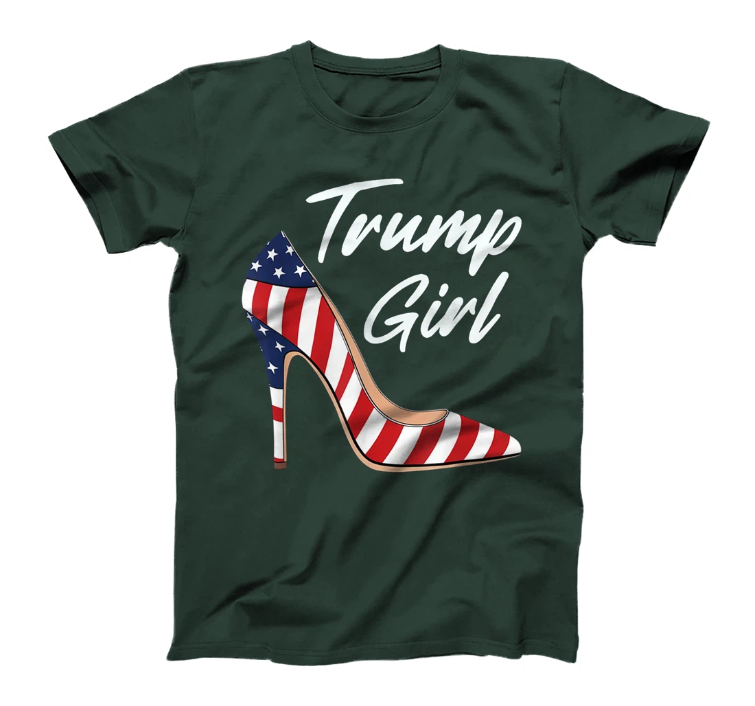 Womens Funny Trump Election, Trump Girl Heel Shoe T-Shirt
