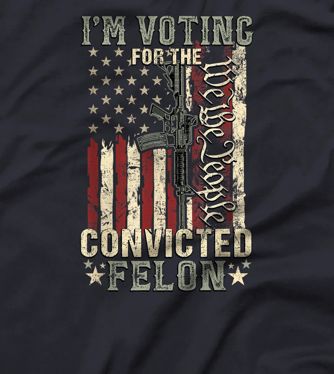 Trump 2024 Convicted Felon, I'm Voting Convicted Felon 2024 T-Shirt