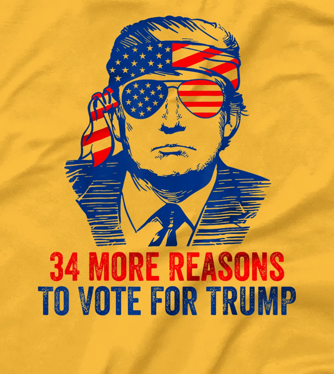 Trump Convicted Felon 34 More Reasons To Vote For Trump T-Shirt
