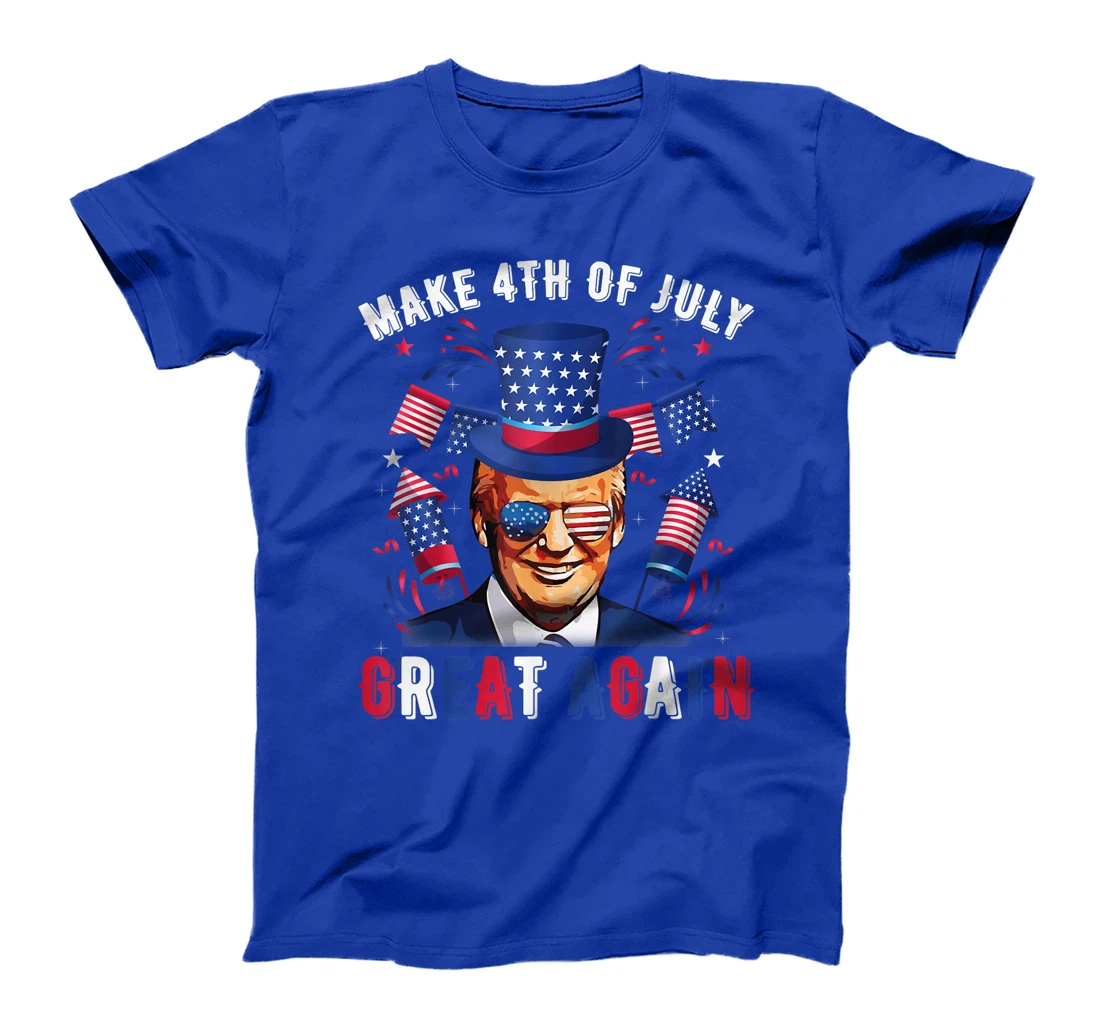 Donald Trump Patriotic Firework Make 4th Of July Great Again T-Shirt